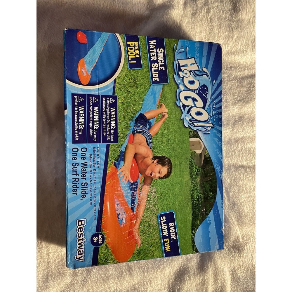 H2O‎ Go! Single Water Slide New in Box by Bestway Ages 3+